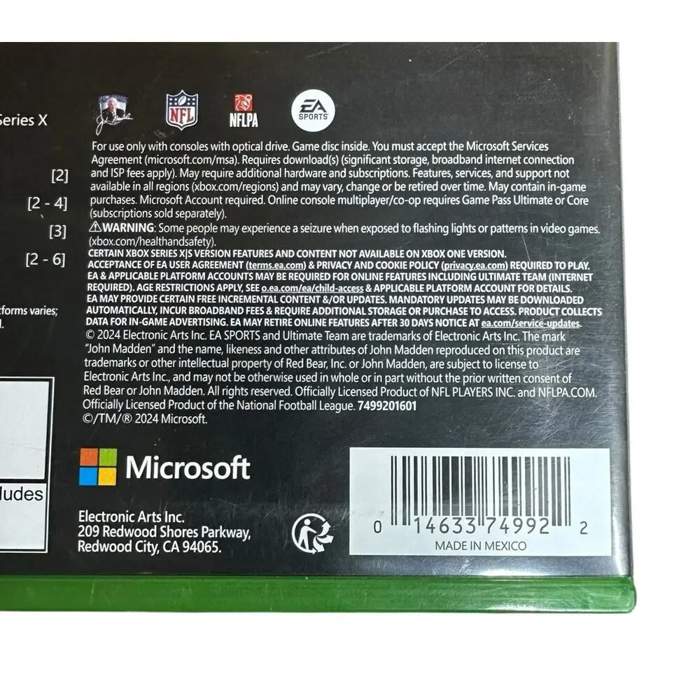 XBox Series X Madden & College Football 25 Video Game Lot EA Sports